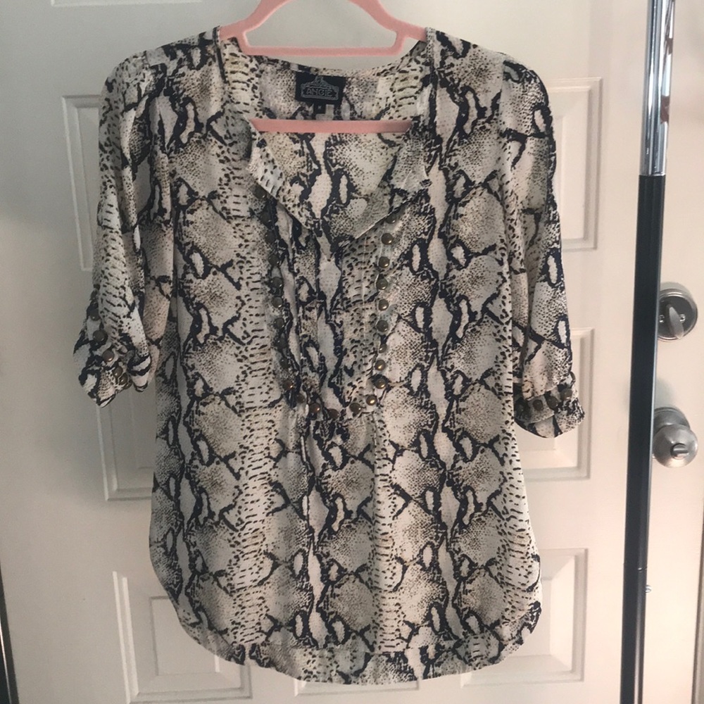 Snake Print Blouse 🐍